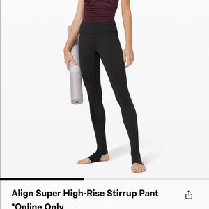 Black Stirrup Align Leggings